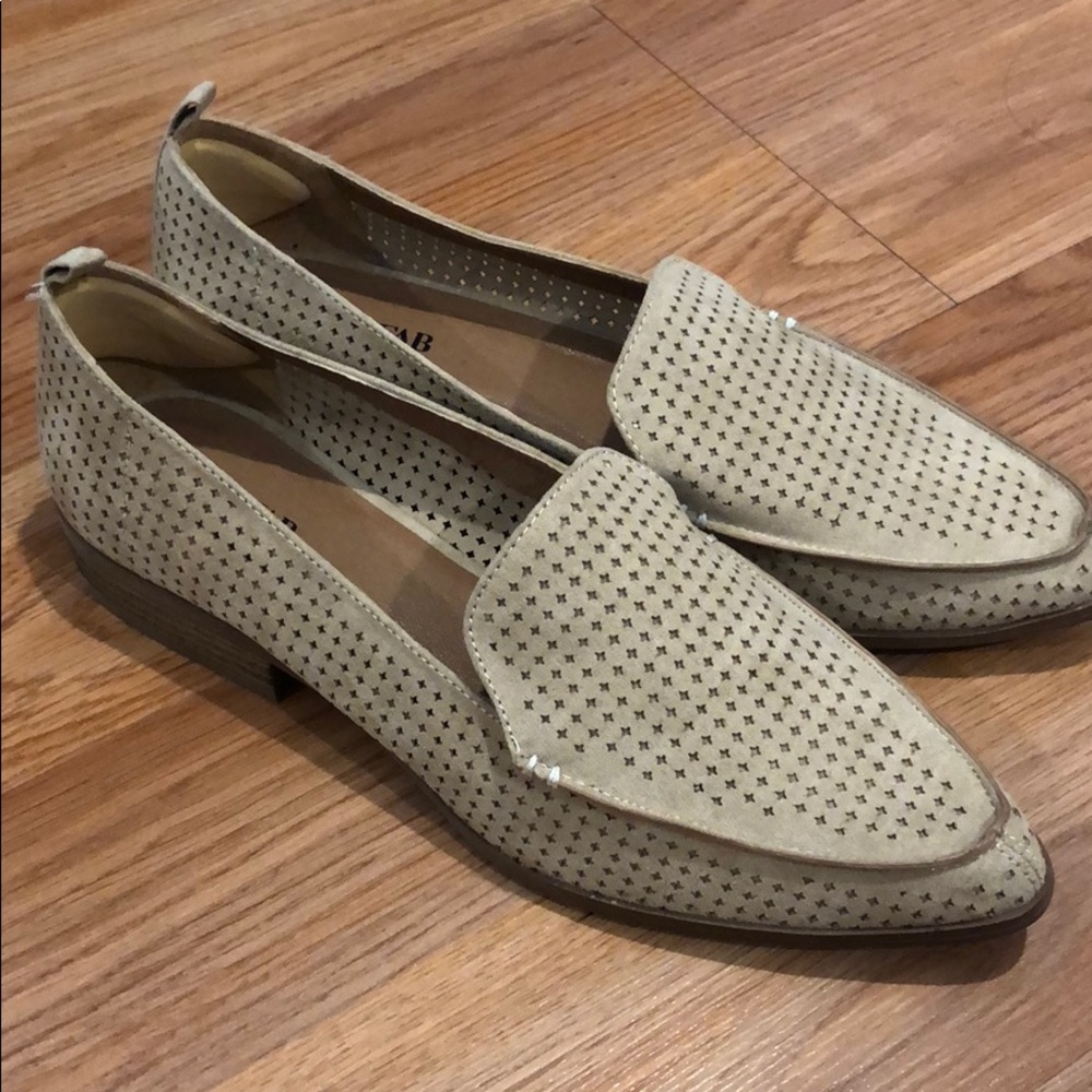 Never worn - Just Fab slip on shoes